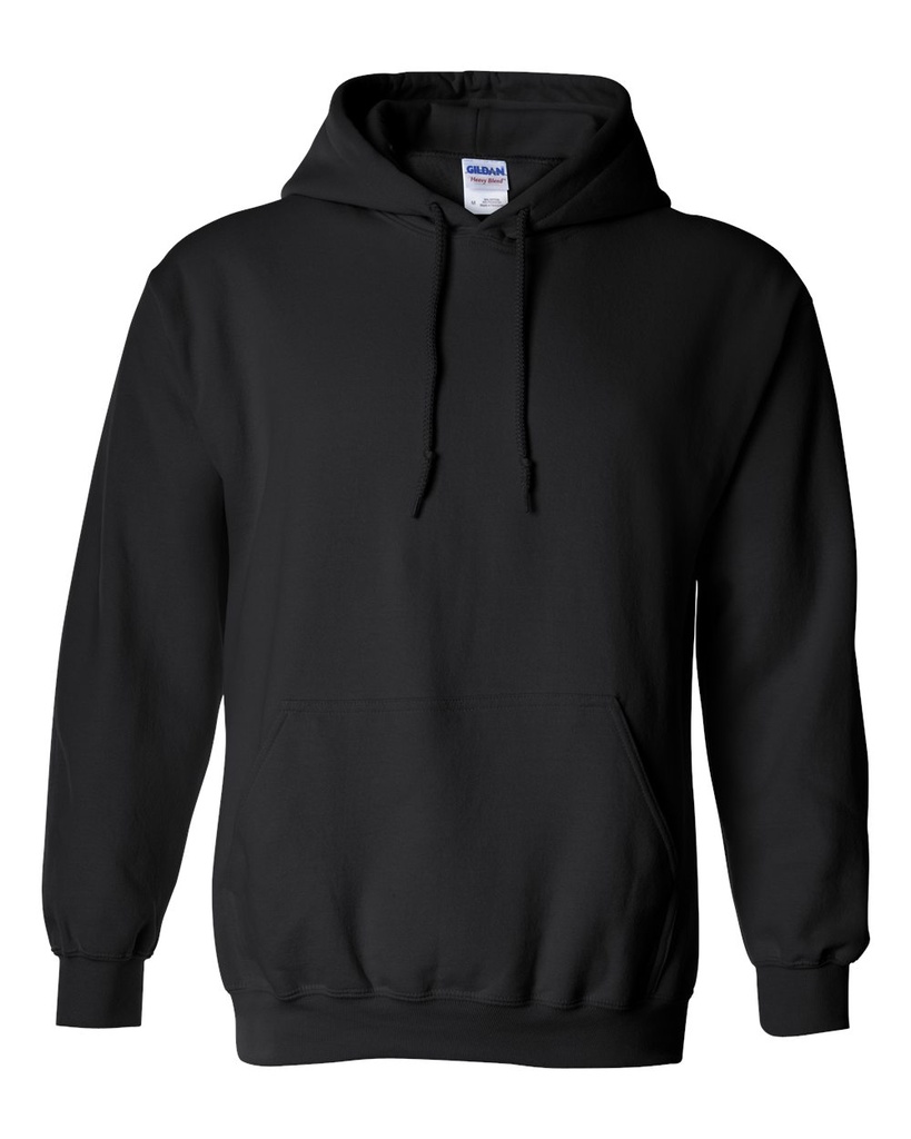 [108085000400101] Gildan Unisex Heavy Blend™ Hooded Sweatshirt - 18500 (Black, XS)