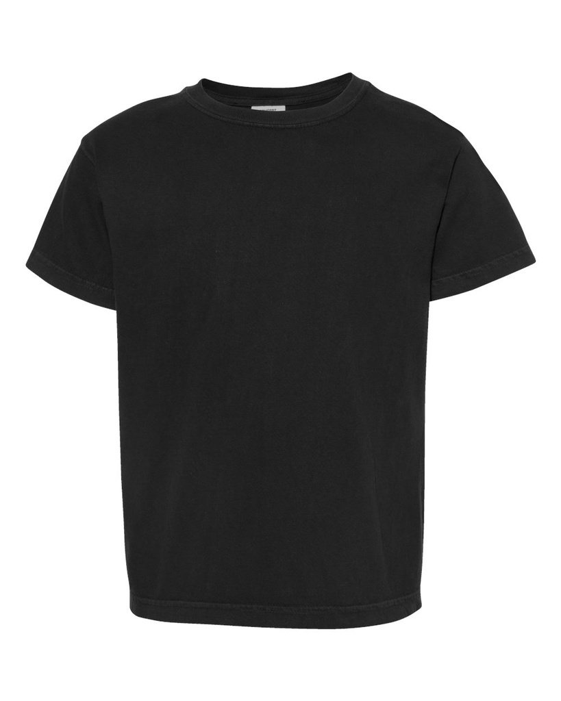 [101052000600119] Comfort Colors Youth Garment-Dyed Heavyweight T-Shirt - 9018 (Black, Youth XS)