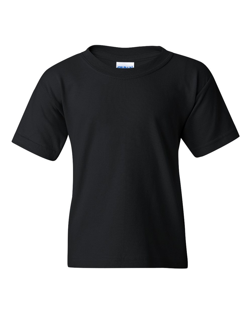 [101085001300119] Gildan Youth Heavy Cotton™ T-Shirt - 5000B (Black, Youth XS)