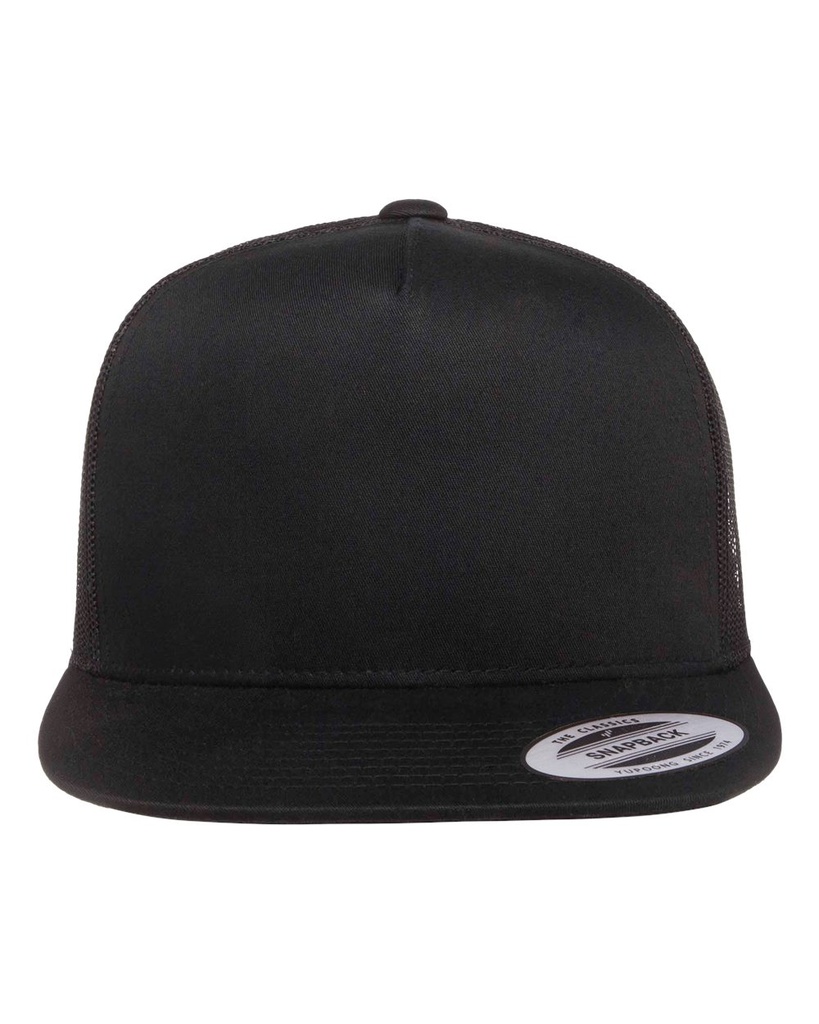 [403228000300136] YP Classics Classic Five-Panel Trucker Cap - 6006 (Black)