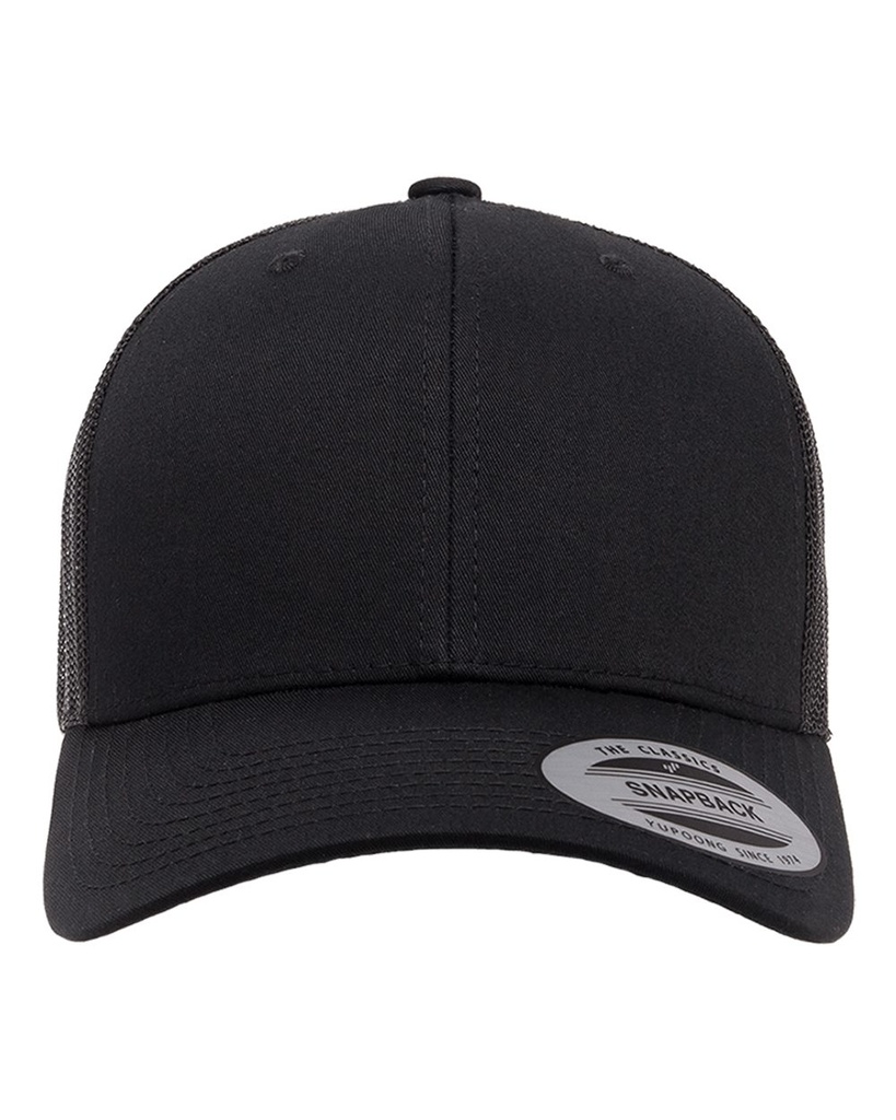[403228000200136] YP Classics Retro Trucker Cap - 6606 (Black)