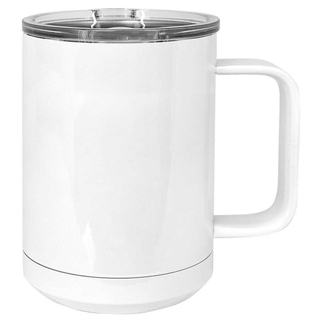 [301001011900001] Lumina 15 oz. White Vacuum Insulated Mug with Slider Lid - SUB-MUG-VAC