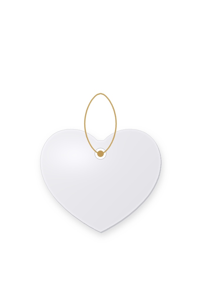 [709001016099700] Lumina Ceramic Ornament Heart 3in - CNORN-HEA