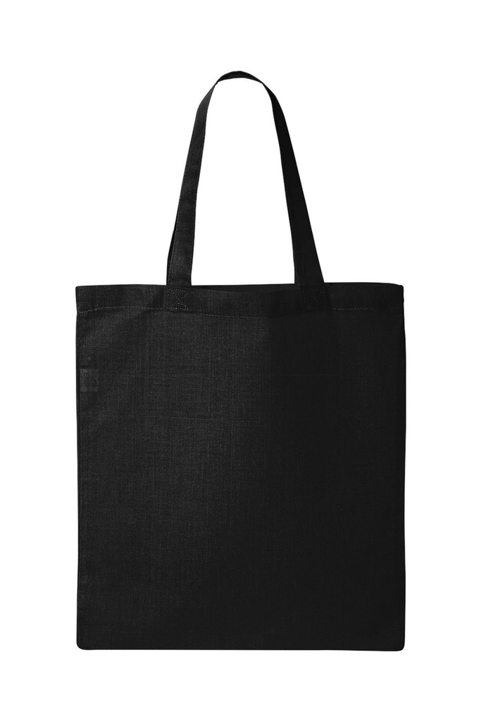 [601159000400100] Q-Tees Economical Tote - QTB (Black)