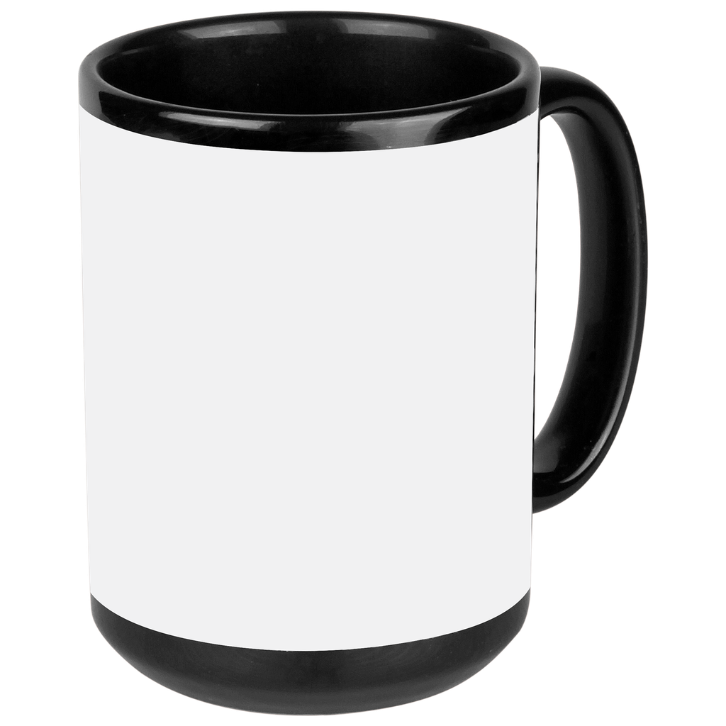 [301001011600102] Lumina 15 oz. Black/White Ceramic Mug - SUB-MUG-BAN-15